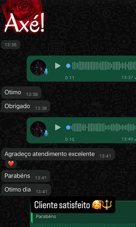 Feedback positivo de cliente